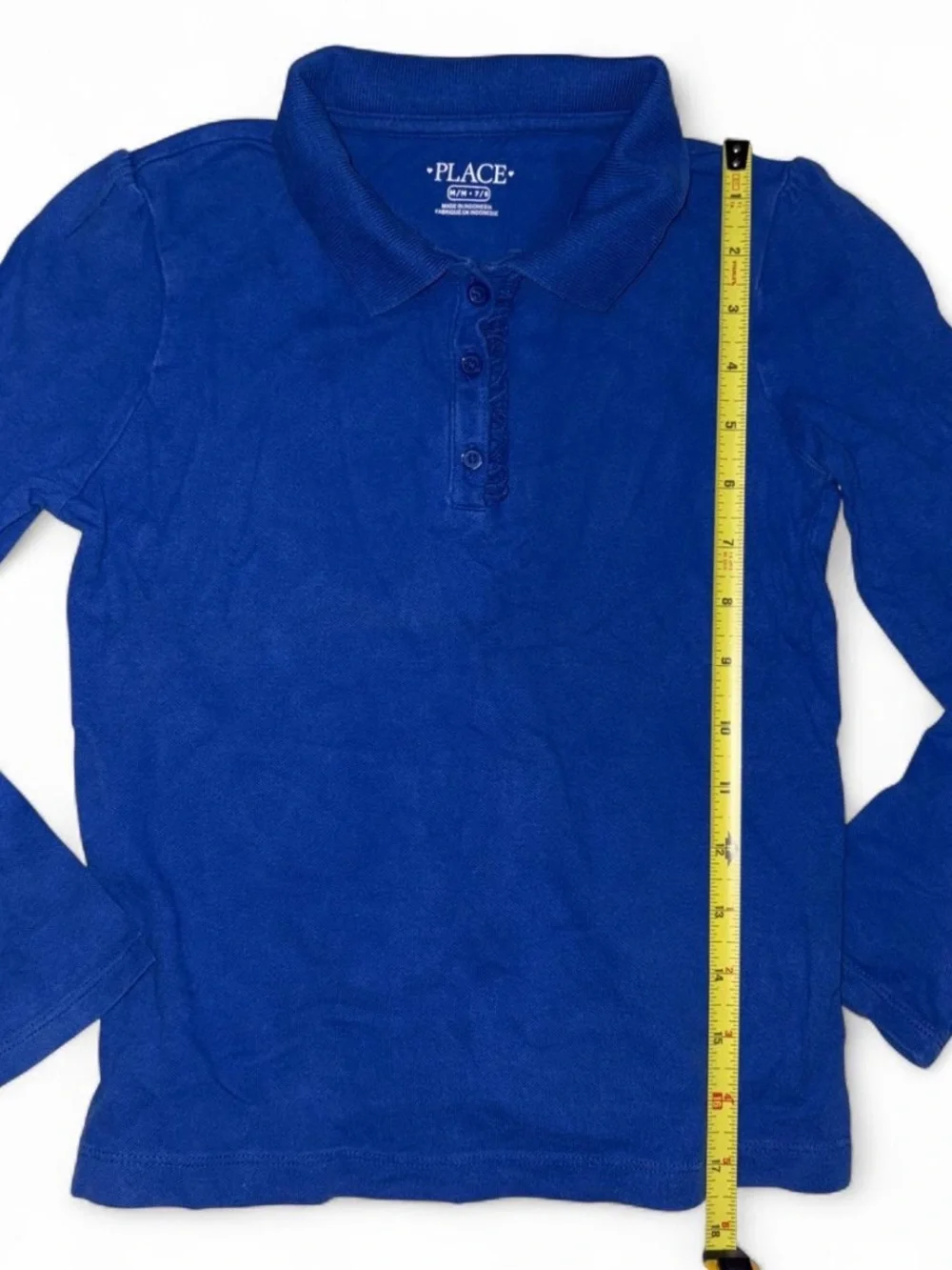 Girls' School Uniform Polo Shirt Bundle – 4 Pieces – Size M (7/8) – Royal Blue –
